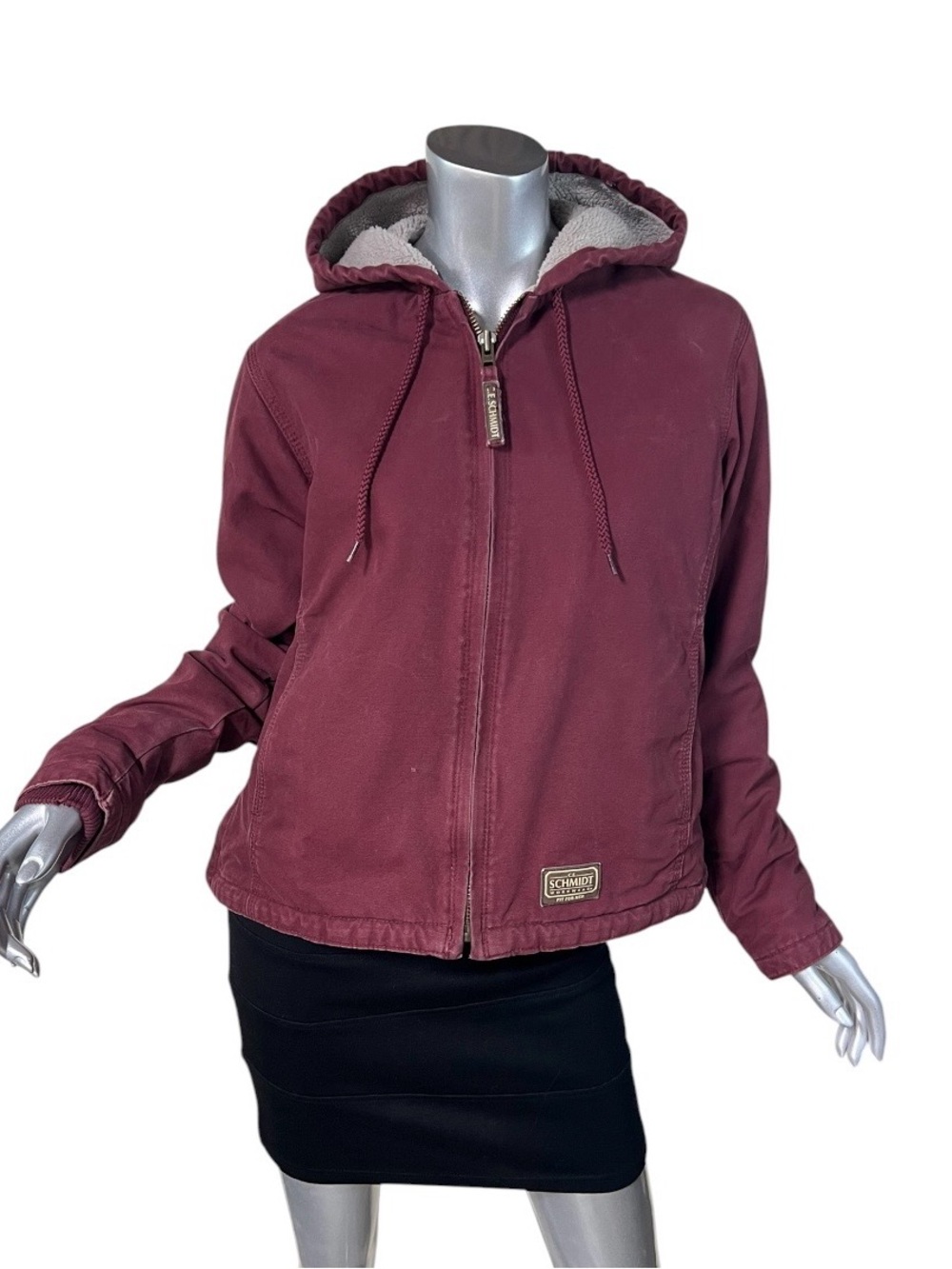C. E. Schmidt Cotton Canvas Coat Sherpa Lined Work Wear Jacket Women’s Small